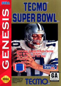 Tecmo Super Bowl Sega Genesis  box art